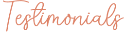 testimonials heading Testimonials